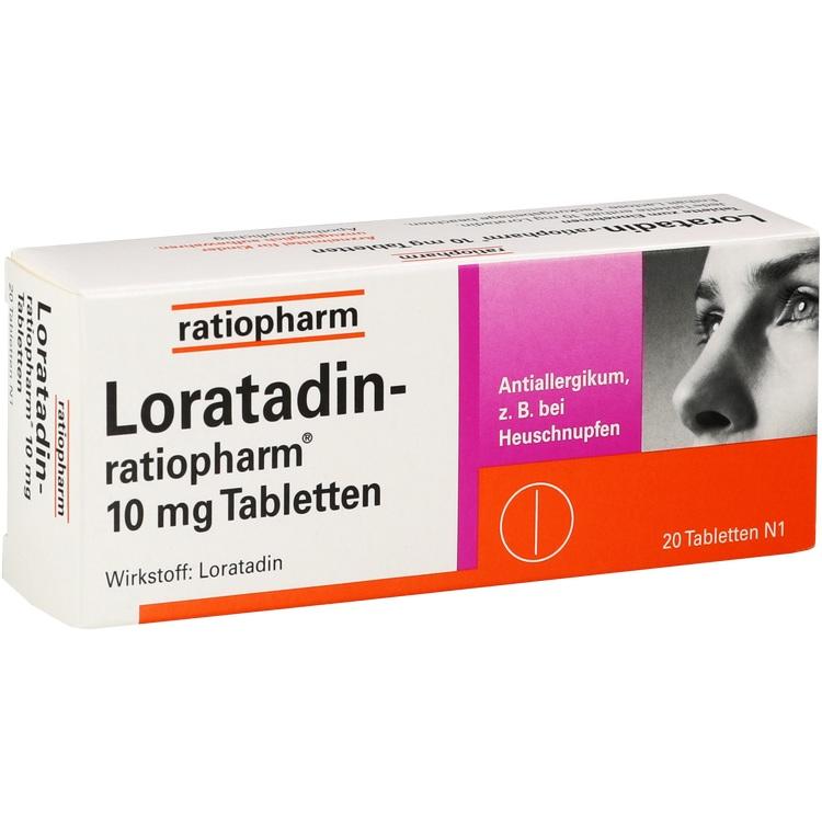 LORATADIN-ratiopharm 10 mg Tabletten 20 St