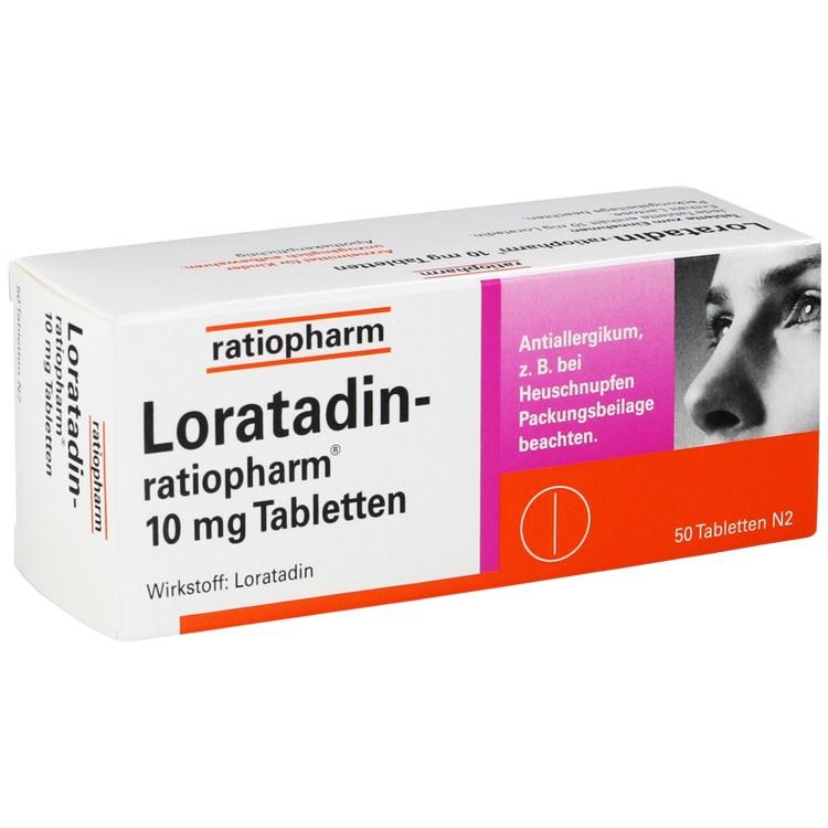 LORATADIN-ratiopharm 10 mg Tabletten 50 St