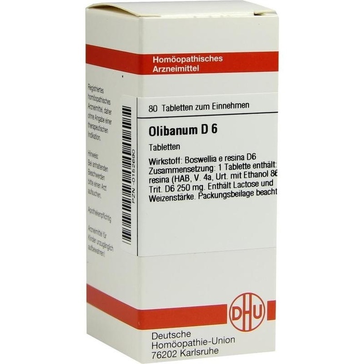 OLIBANUM D 6 Tabletten 80 St