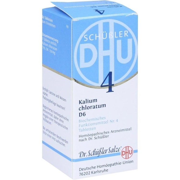 BIOCHEMIE DHU 4 Kalium chloratum D 6 Tabletten 80 St