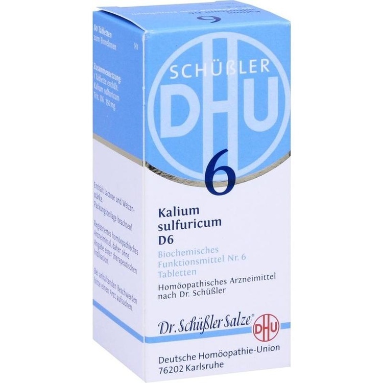 BIOCHEMIE DHU 6 Kalium sulfuricum D 6 Tabletten 80 St