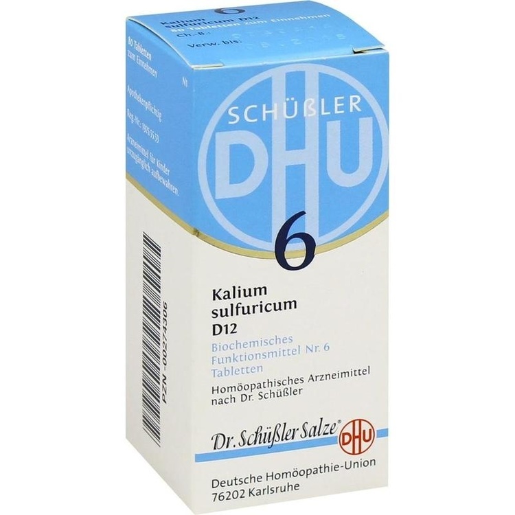 BIOCHEMIE DHU 6 Kalium sulfuricum D 12 Tabletten 80 St