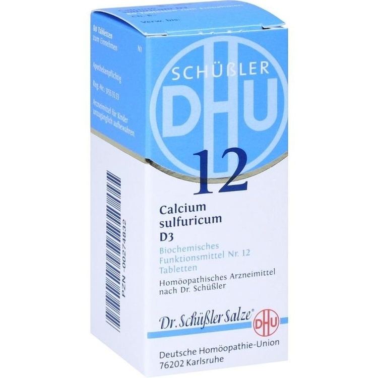 BIOCHEMIE DHU 12 Calcium sulfuricum D 3 Tabletten 80 St