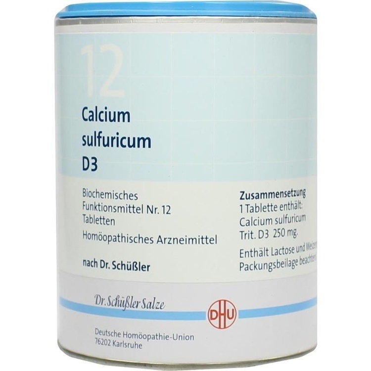 BIOCHEMIE DHU 12 Calcium sulfuricum D 3 Tabletten 1000 St