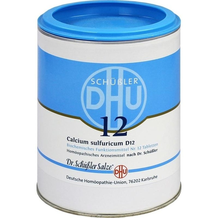 BIOCHEMIE DHU 12 Calcium sulfuricum D 12 Tabletten 1000 St