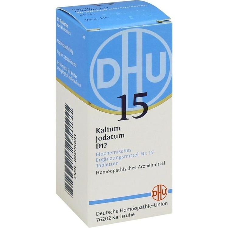 BIOCHEMIE DHU 15 Kalium jodatum D 12 Tabletten 80 St