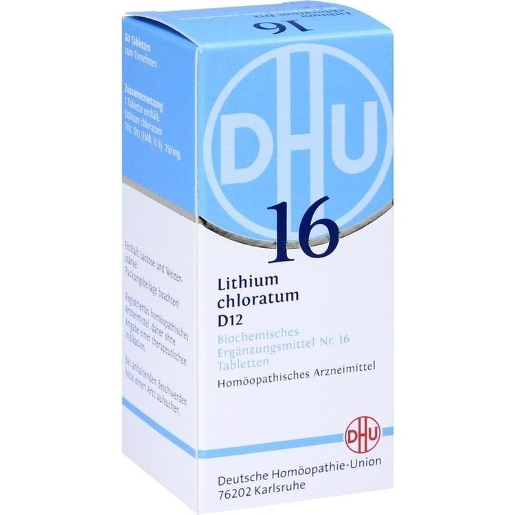 BIOCHEMIE DHU 16 Lithium chloratum D 12 Tabletten 80 St