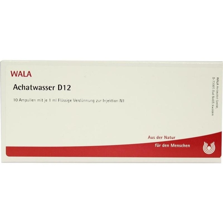 ACHATWASSER D 12 Ampullen 10X1 ml