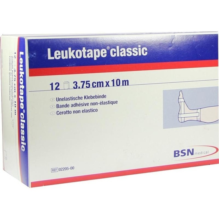 LEUKOTAPE Classic 3,75 cmx10 m weiß 12 St