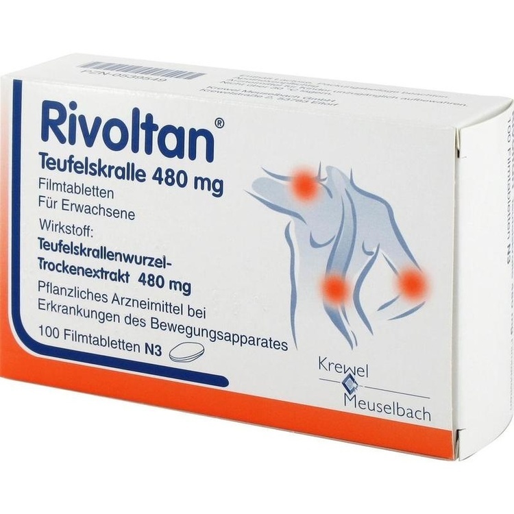 RIVOLTAN Teufelskralle 480 mg Filmtabletten 100 St