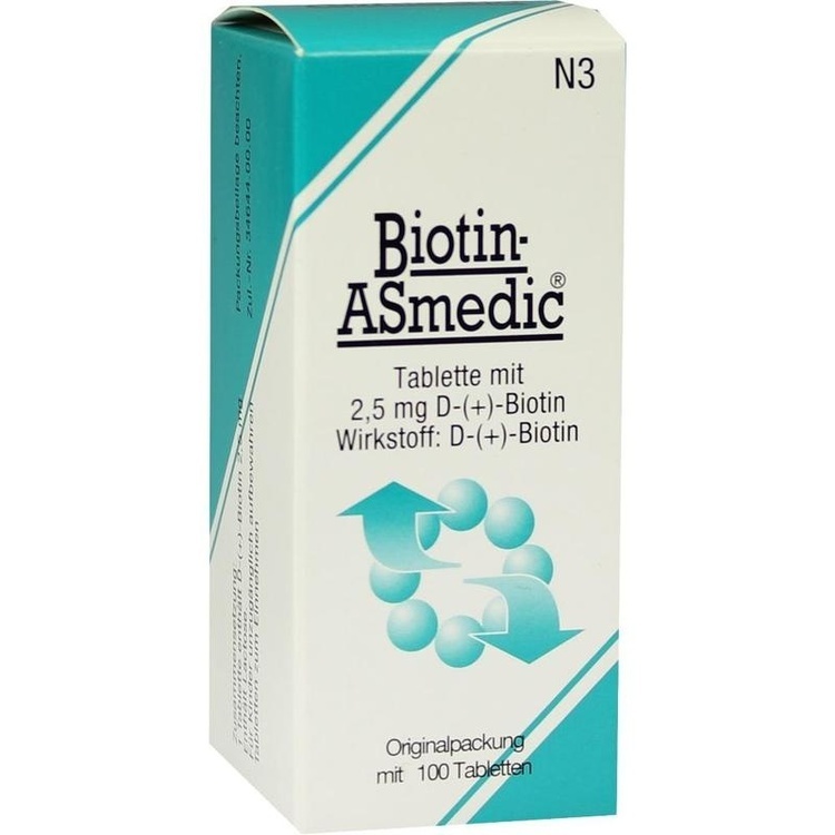 BIOTIN ASMEDIC 2,5 mg Tabletten 100 St