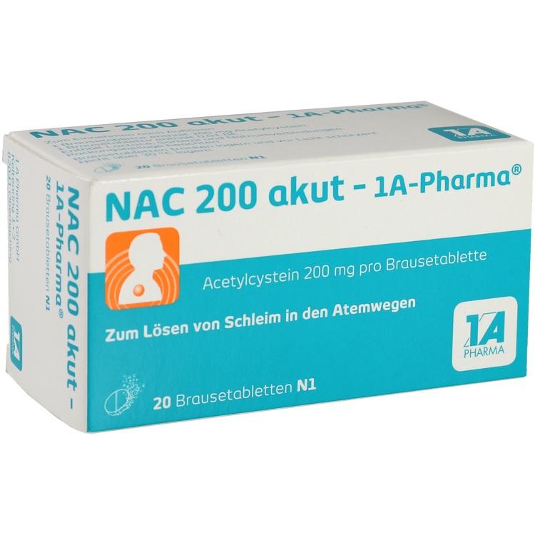 NAC 200 akut-1A Pharma Brausetabletten 20 St