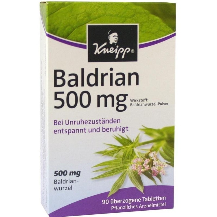 KNEIPP Baldrian 500 überzogene Tabletten 90 St