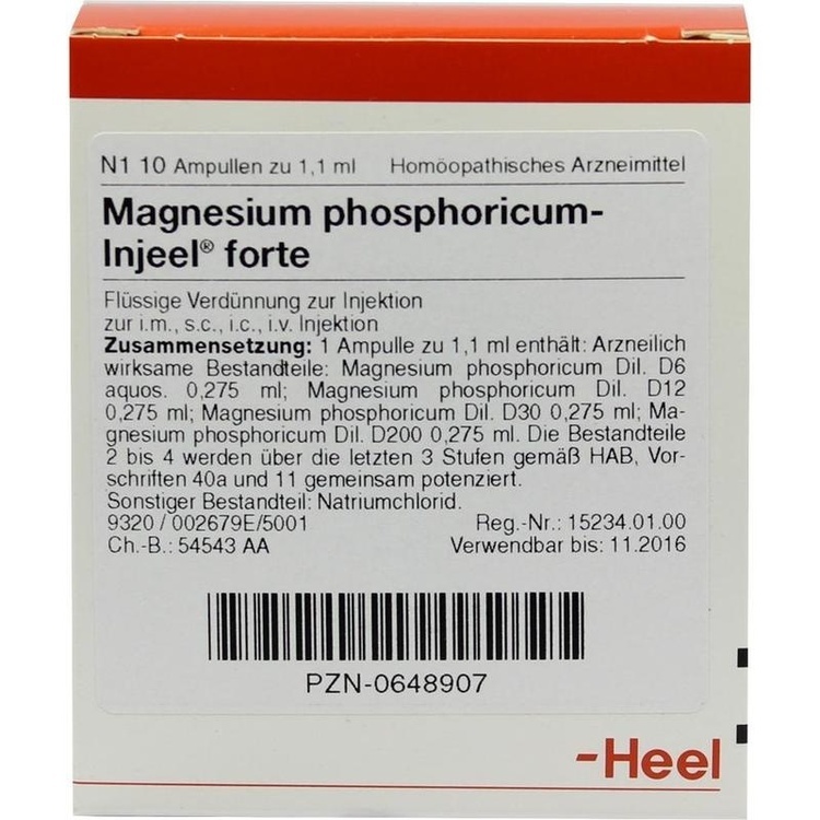 MAGNESIUM PHOSPHORICUM INJEEL forte Ampullen 10 St