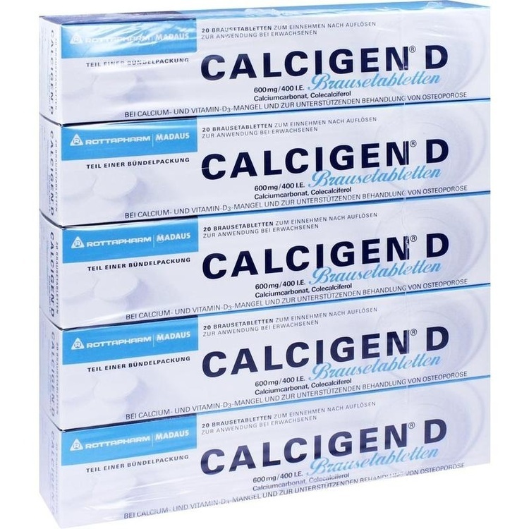 CALCIGEN D 600 mg/400 I.E. Brausetabletten 100 St
