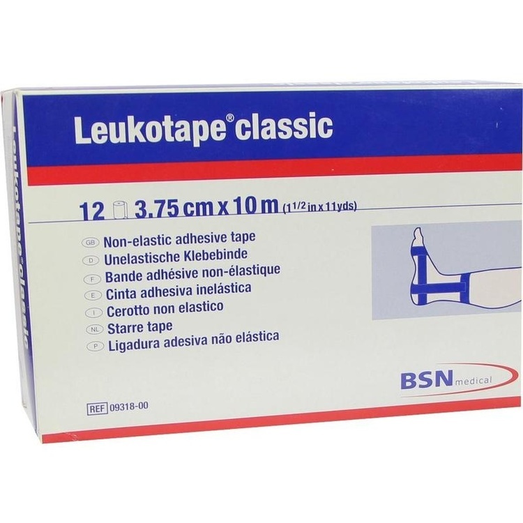 LEUKOTAPE Classic 3,75 cmx10 m blau 12 St