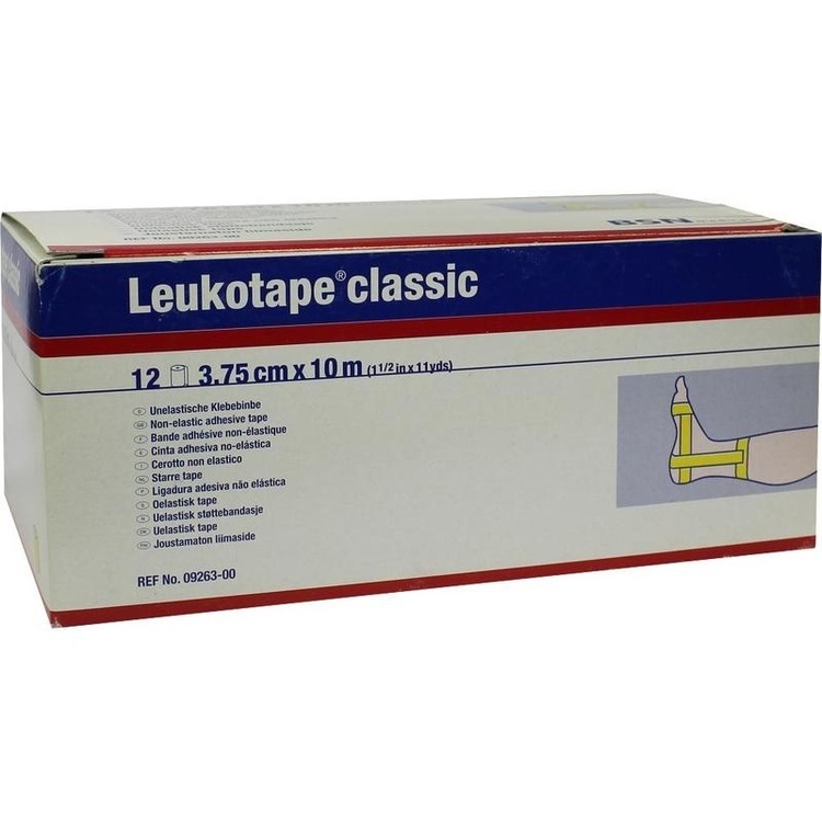 LEUKOTAPE Classic 3,75 cmx10 m gelb 12 St