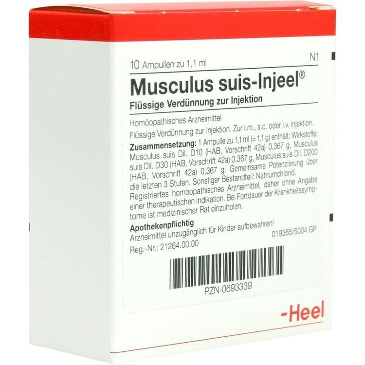 MUSCULUS SUIS Injeel Ampullen 10 St