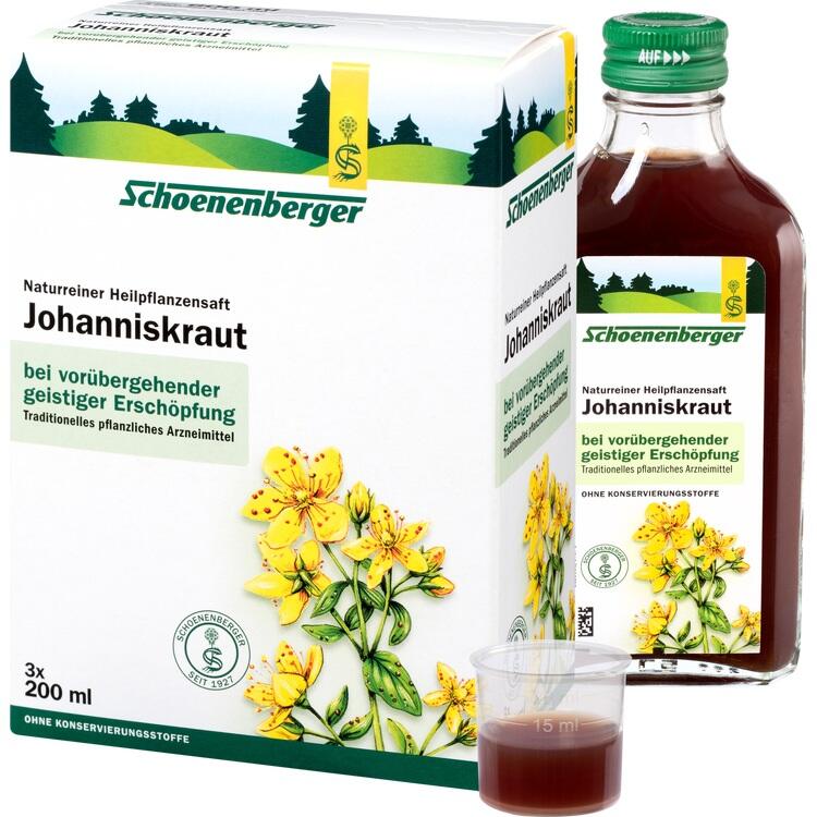 JOHANNISKRAUT SAFT Schoenenberger Heilpfl.Säfte 600 ml