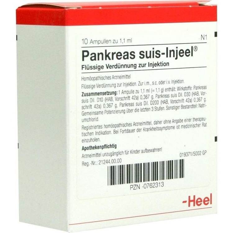 PANKREAS SUIS Injeel Ampullen 10 St