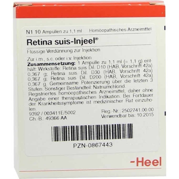 RETINA SUIS Injeel Ampullen 10 St