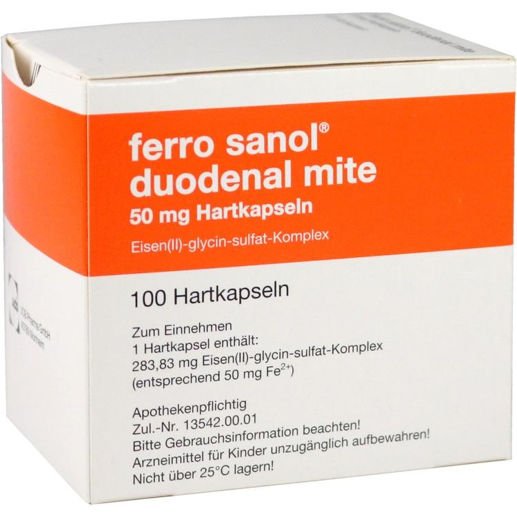 FERRO SANOL duodenal mite 50 mg magensaftr.Hartk. 100 St