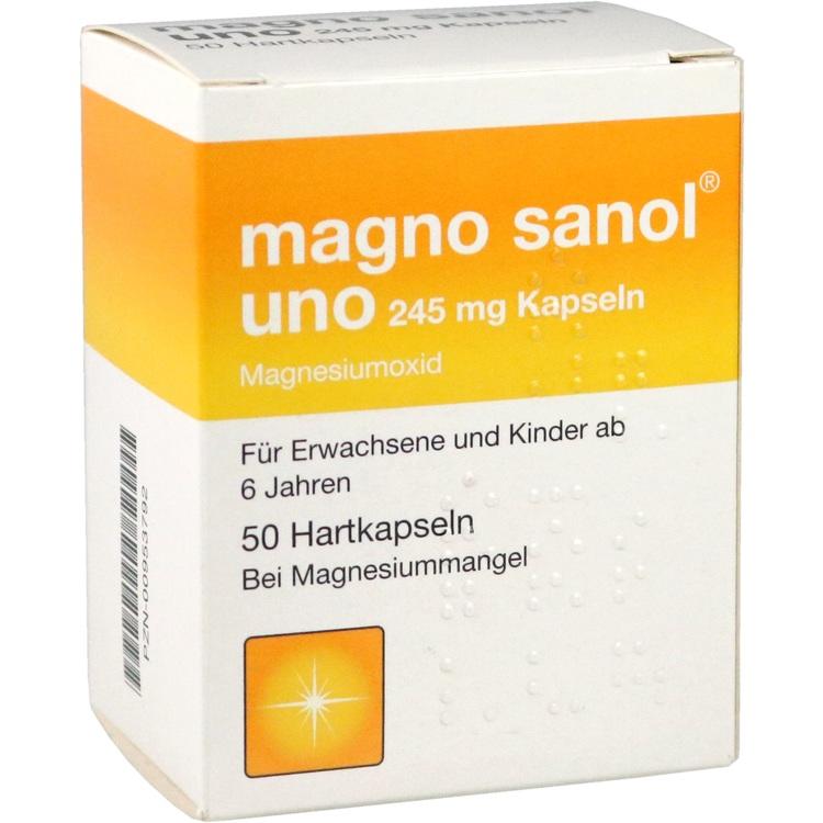 MAGNO SANOL uno 245 mg Hartkapseln 50 St