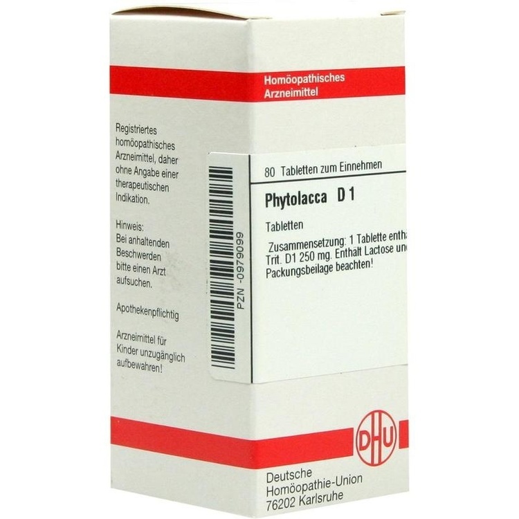 PHYTOLACCA D 1 Tabletten 80 St