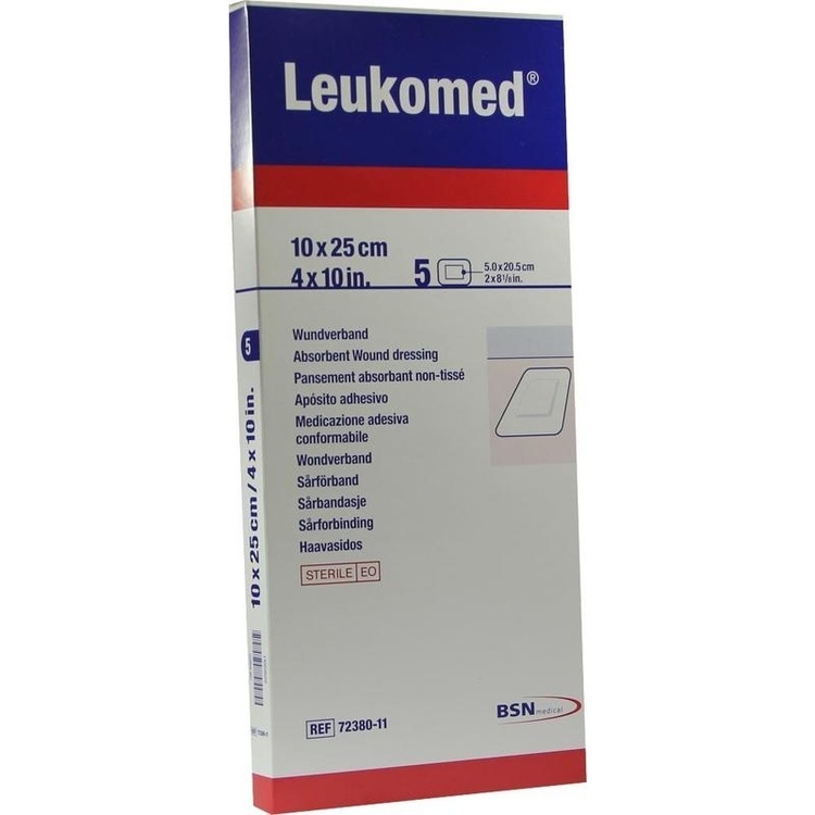 LEUKOMED sterile Pflaster 10x25 cm 5 St