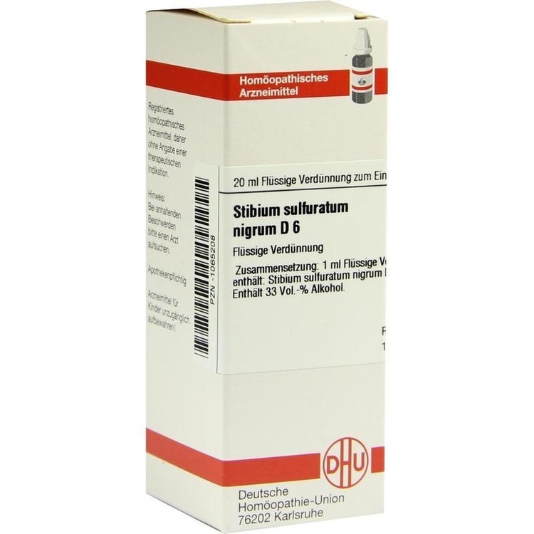 STIBIUM SULFURATUM NIGRUM D 6 Dilution 20 ml