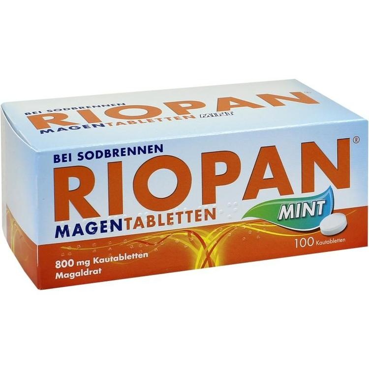 RIOPAN Magen Tabletten Mint 800 mg Kautabletten 100 St
