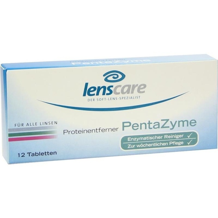 LENSCARE PentaZyme Proteinentferner Tabletten 12 St