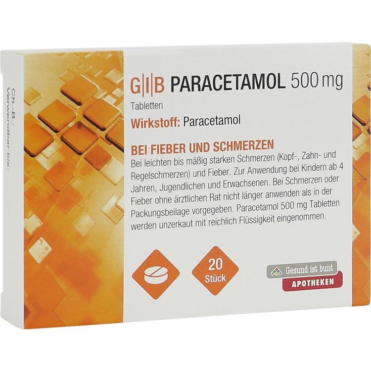 GIB Paracetamol 500 mg Tabletten 20 St