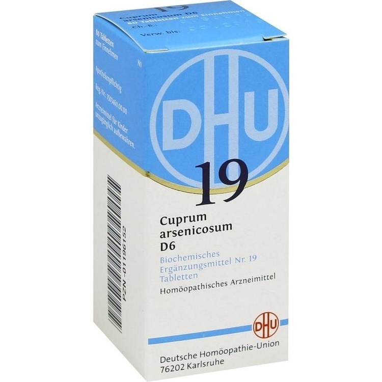 BIOCHEMIE DHU 19 Cuprum arsenicosum D 6 Tabletten 80 St
