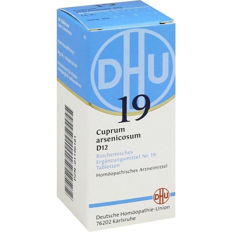 BIOCHEMIE DHU 19 Cuprum arsenicosum D 12 Tabletten 80 St
