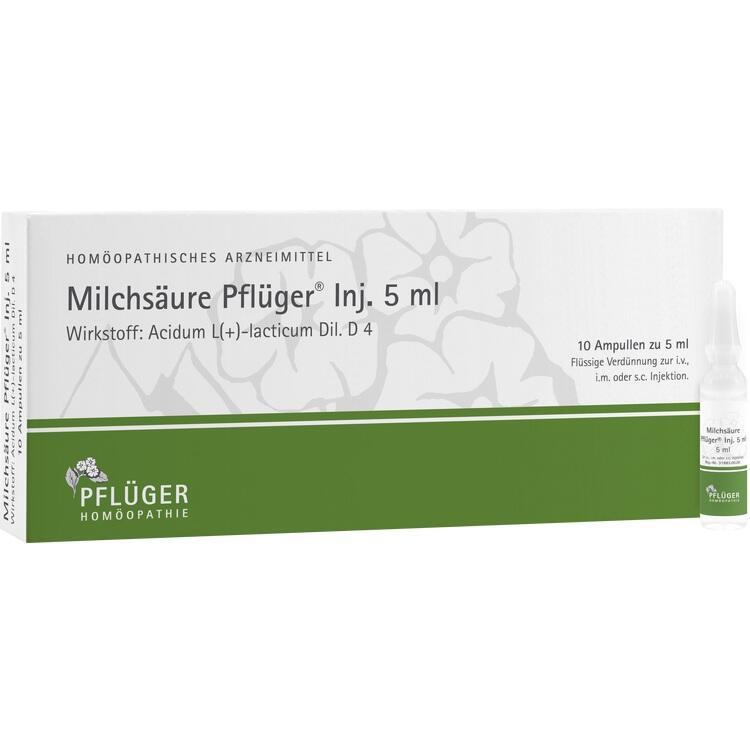 MILCHSÄURE Pflüger Injektionslösung 5 ml 10 St