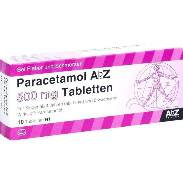 PARACETAMOL AbZ 500 mg Tabletten 10 St