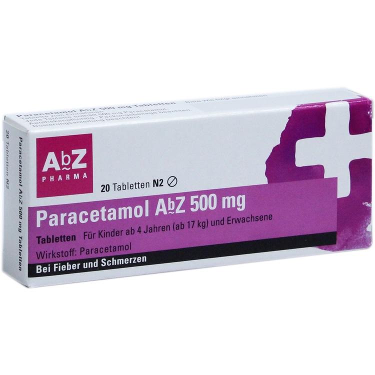 PARACETAMOL AbZ 500 mg Tabletten 20 St