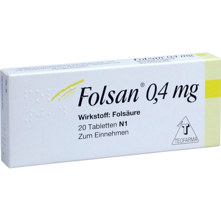 FOLSAN 0,4 mg Tabletten 20 St