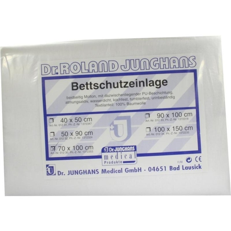 BETTSCHUTZEINLAGE doppelseitig Molton 70x100 cm 1 St