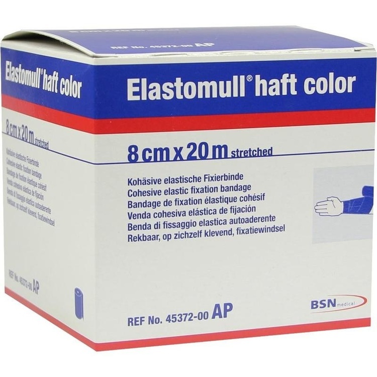 ELASTOMULL haft color 8 cmx20 m Fixierb.blau 1 St