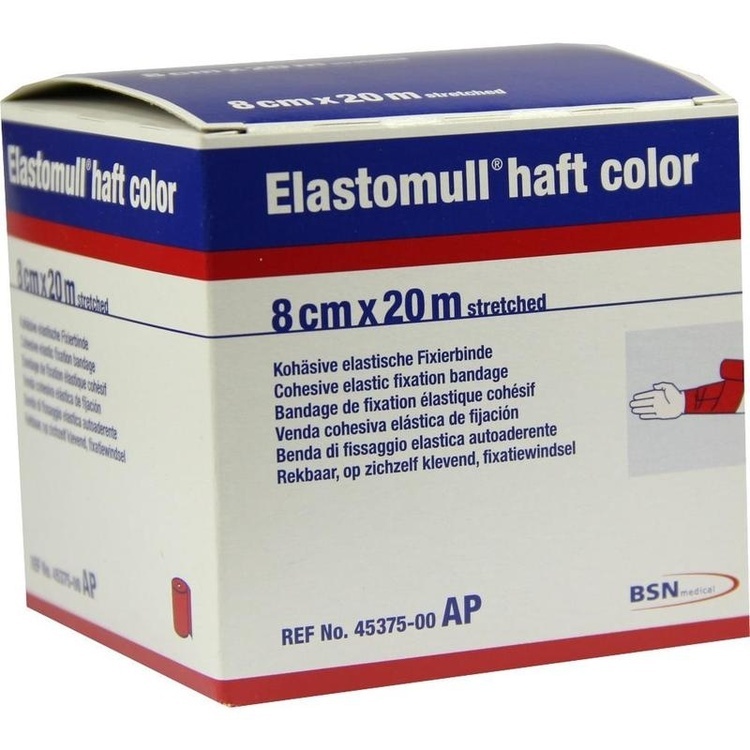 ELASTOMULL haft color 8 cmx20 m Fixierb.rot 1 St
