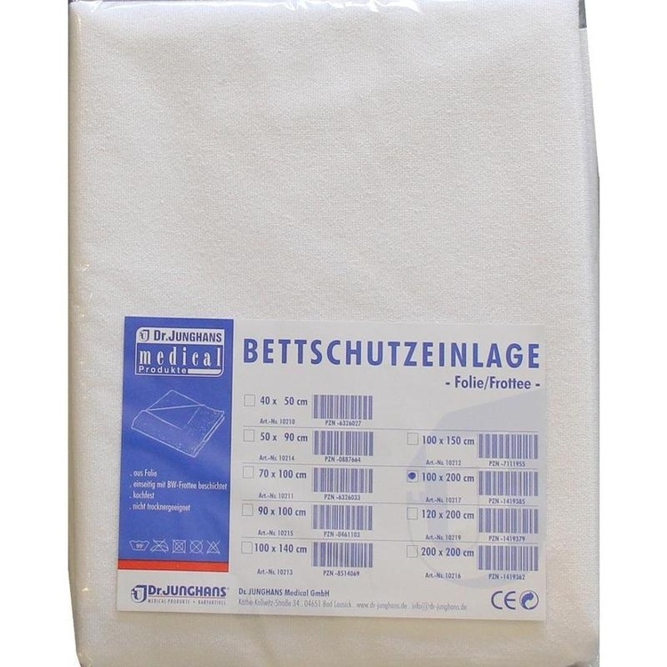 BETTSCHUTZEINLAGE Folie Frottee 100x200 cm 1 St