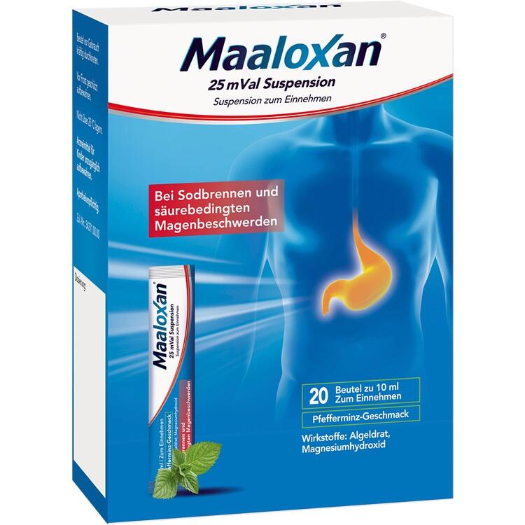 MAALOXAN 25 mVal Suspension 20X10 ml