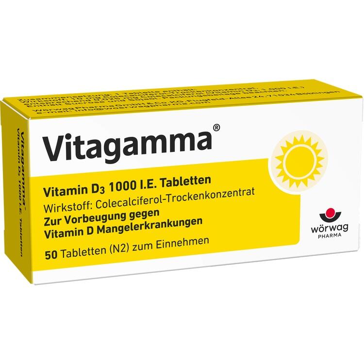 VITAGAMMA Vitamin D3 1.000 I.E. Tabletten 50 St