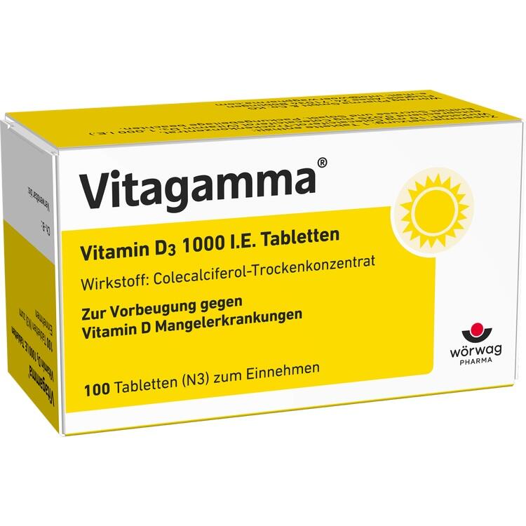VITAGAMMA Vitamin D3 1.000 I.E. Tabletten 100 St