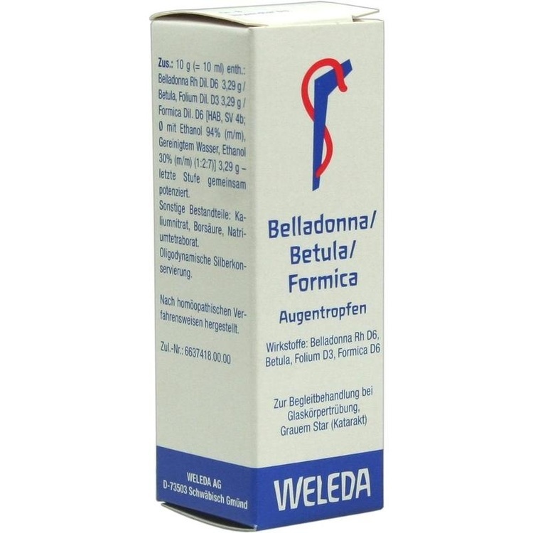 BELLADONNA/BETULA/FORMICA Augentropfen 10 ml