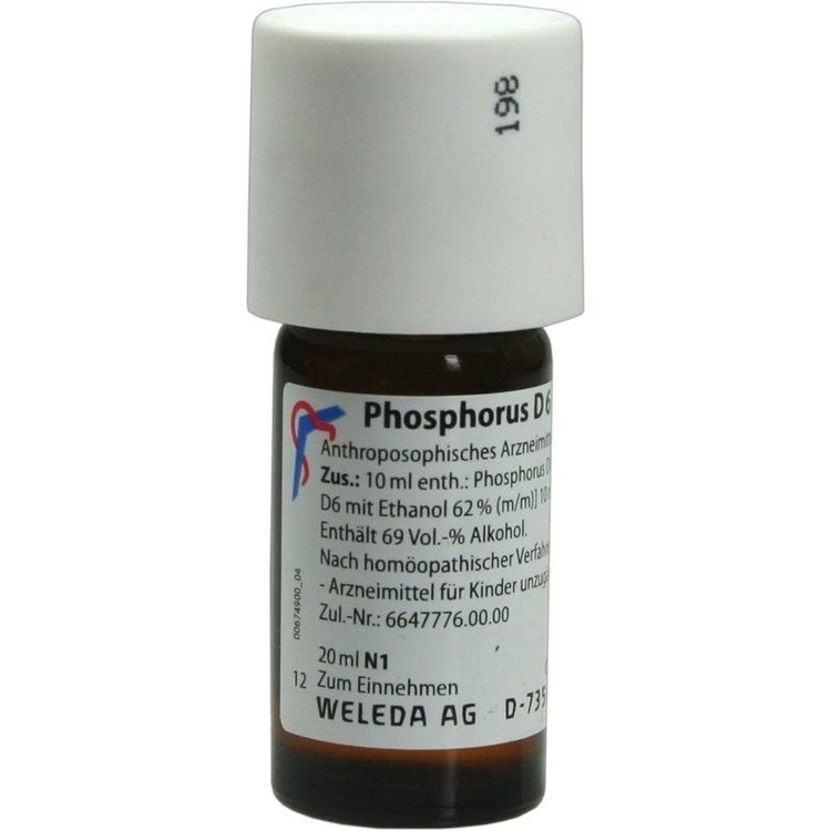 PHOSPHORUS D 6 Dilution 20 ml