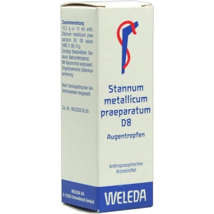 STANNUM METALLICUM praeparatum D 8 Augentropfen 10 ml