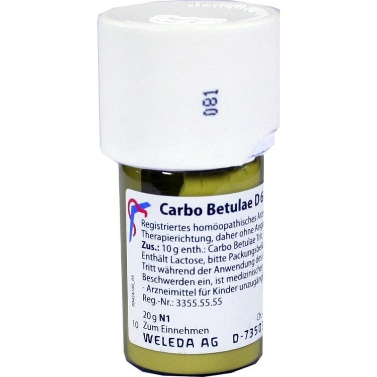 CARBO BETULAE D 6 Trituration 20 g